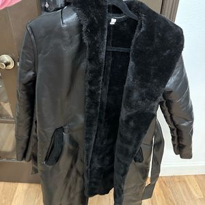 Leather coat